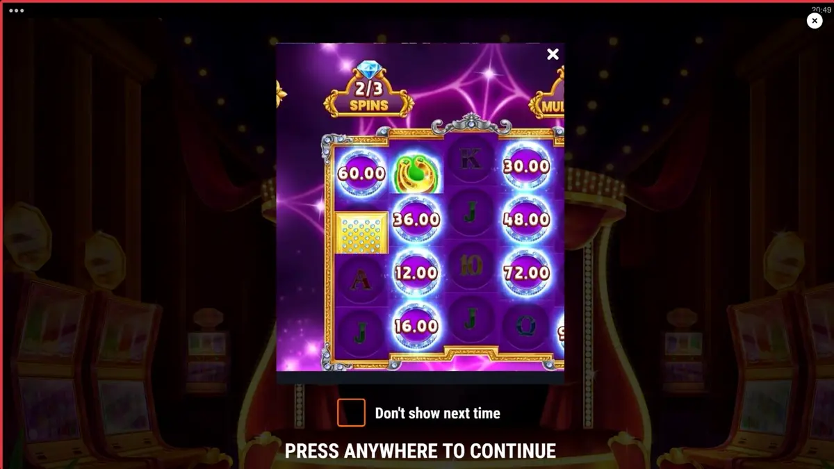 บรรยากาศห้องคาสิโนสุดหรูในเกมสล็อต Bet It on the Glitz Re-Flash